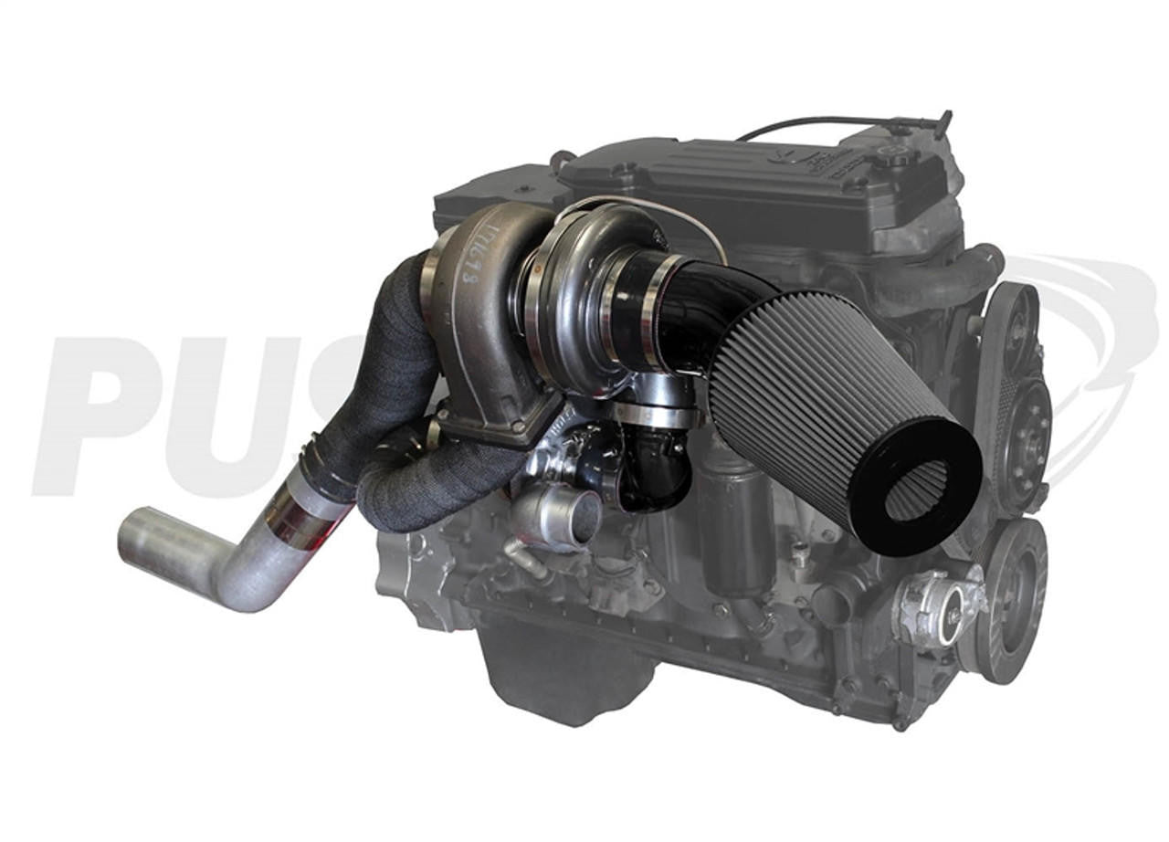 Pusher High Mount Compound Turbo System for 2003-2007 Dodge Cummins Trucks - Apollo Off-Road