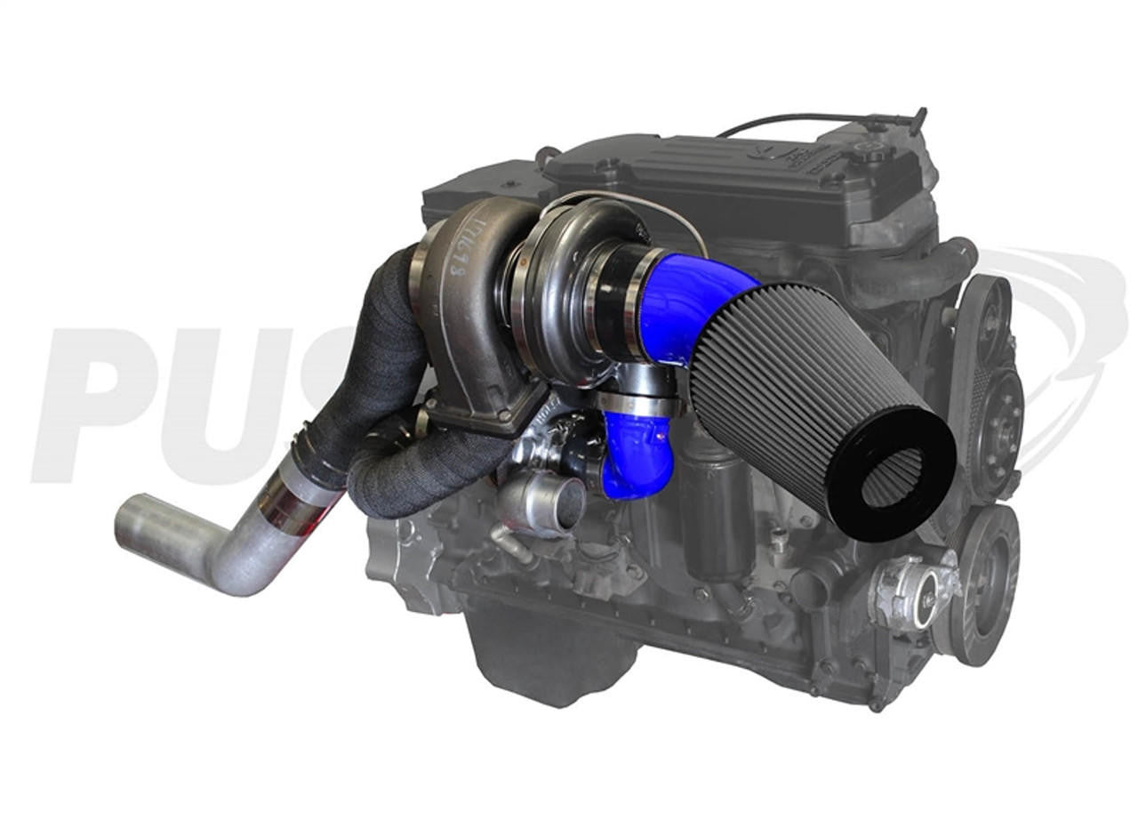 Pusher High Mount Compound Turbo System for 2003-2007 Dodge Cummins Trucks - Apollo Off-Road