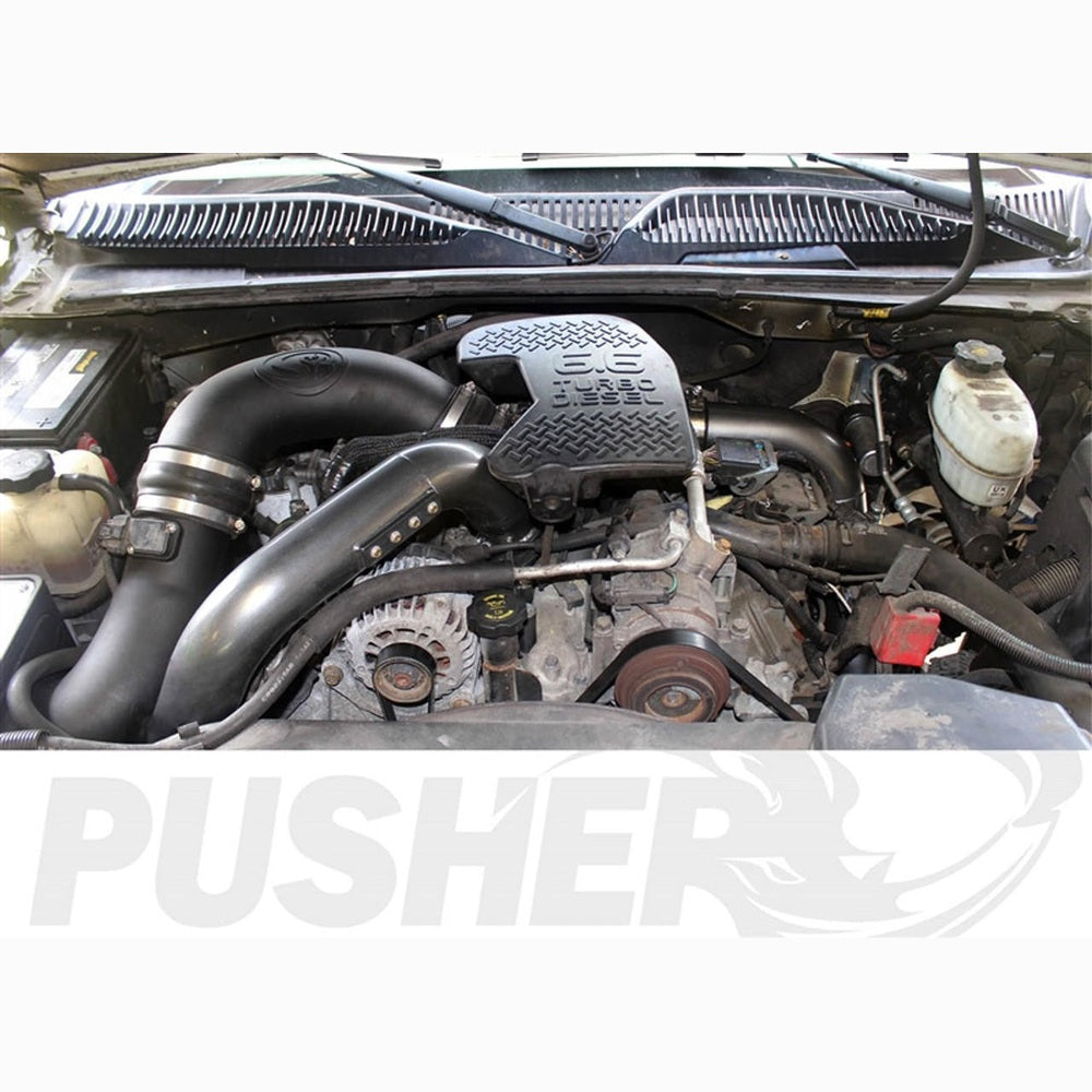 Pusher Max 3" Driver-side Charge Tube for 2004.5-10 Duramax LLY - LBZ - LMM Trucks - Apollo Off-Road