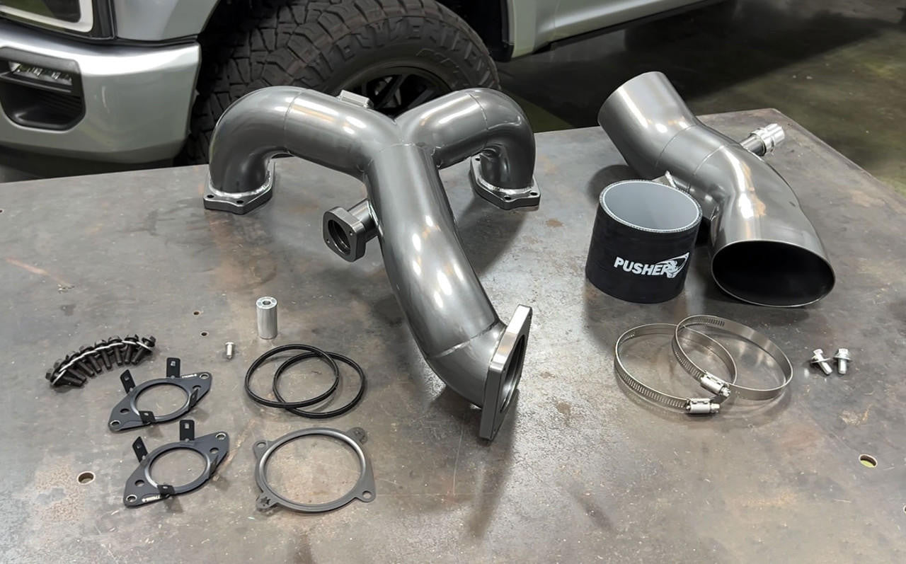 Pusher Powerflow Intake Manifold - Turbo Inlet Package for 2015-2019 Ford 6.7L Powerstroke Equipped Trucks - Apollo Off-Road