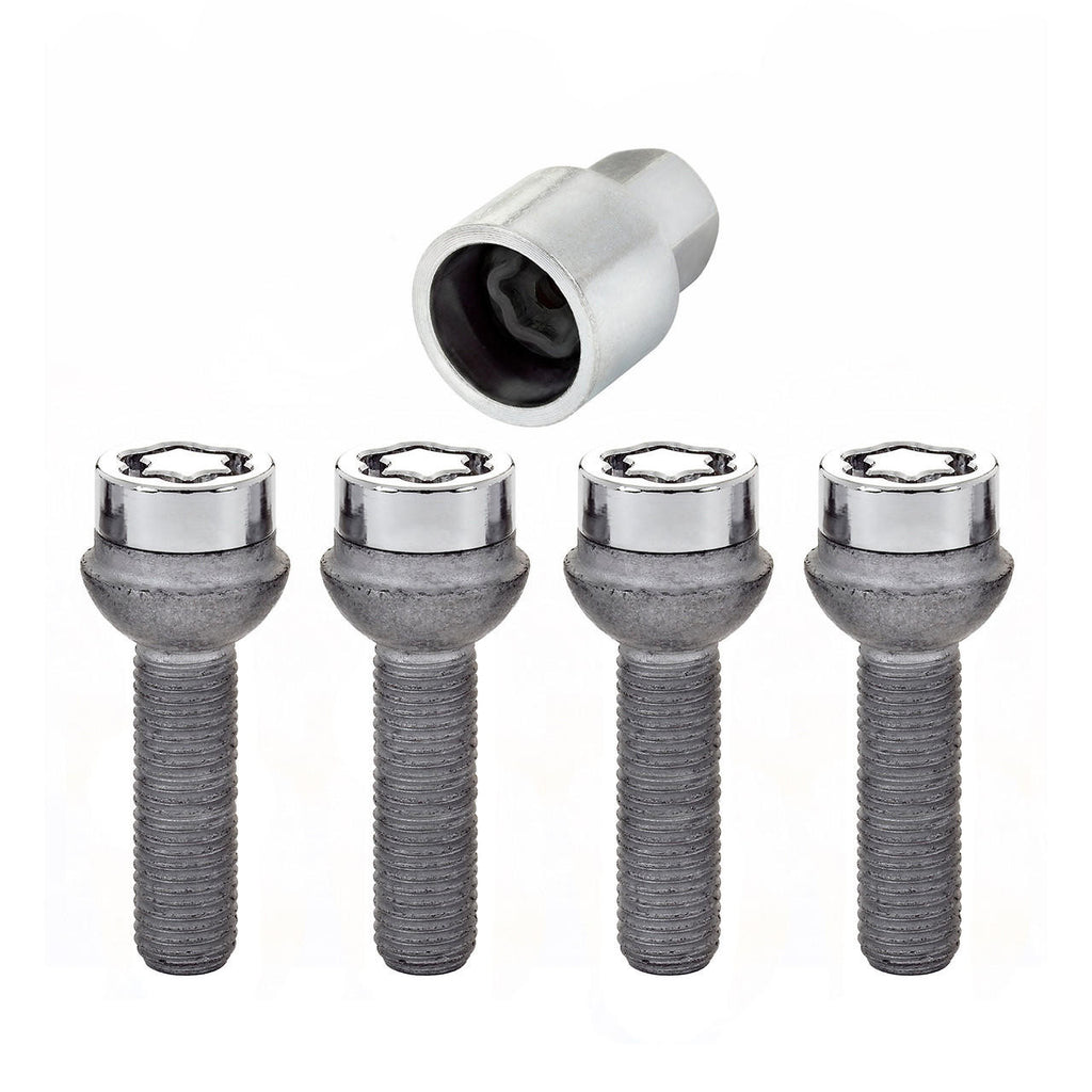 Radius Seat Style Wheel Lock Bolts-Chrome 28023 - Apollo Off-Road