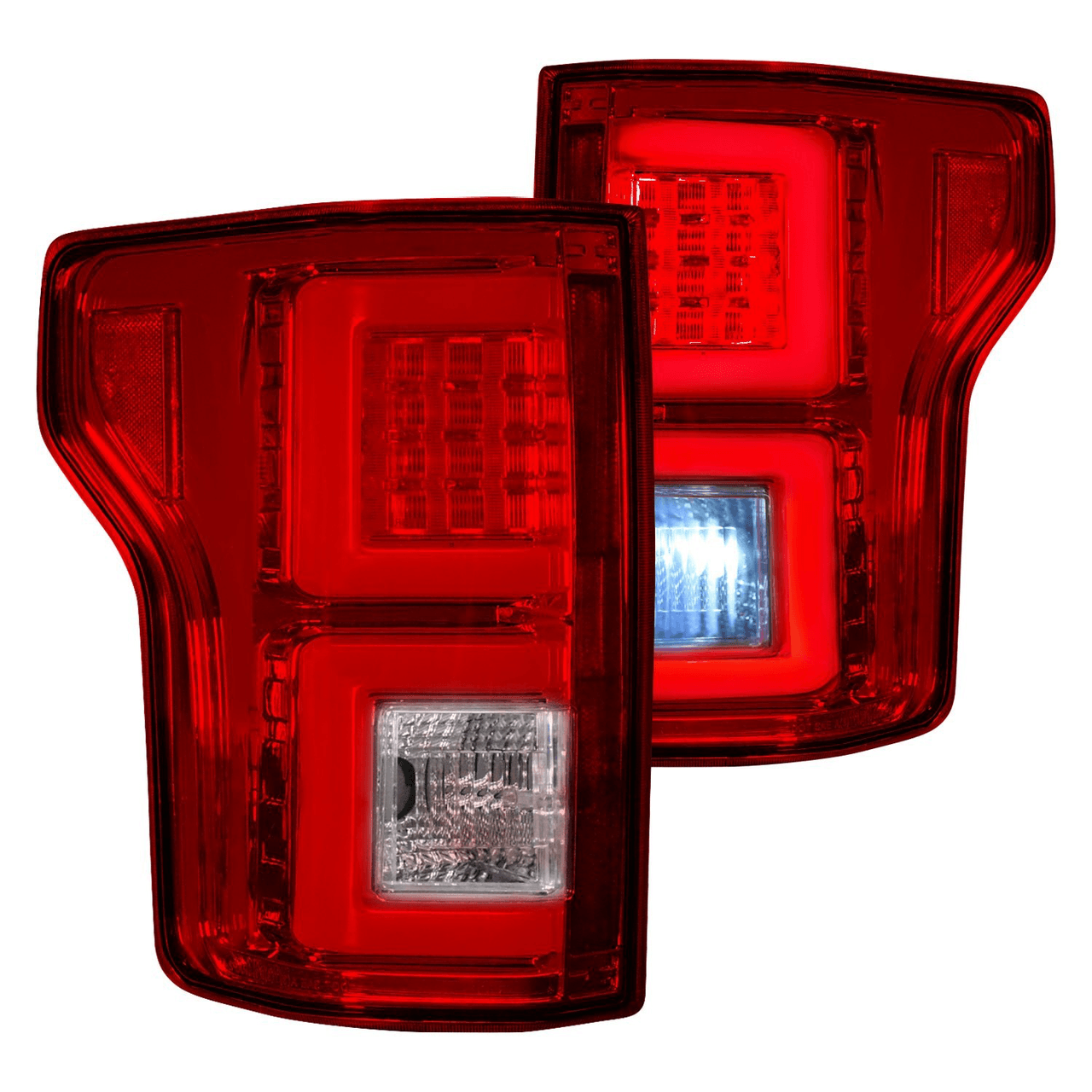 RECON Ford F150 15-17 (Replaces OEM Halogen Style Tail Lights) LED Tail Lights Red Lens - Apollo Off-Road