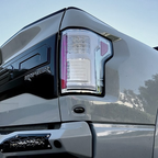 RECON Ford F150 15-20 & Raptor 17-20 (Replaces OEM LED Style Tail Lights w Blind Spot Warning System) OLED Tail Lights Clear Lens - Apollo Off-Road