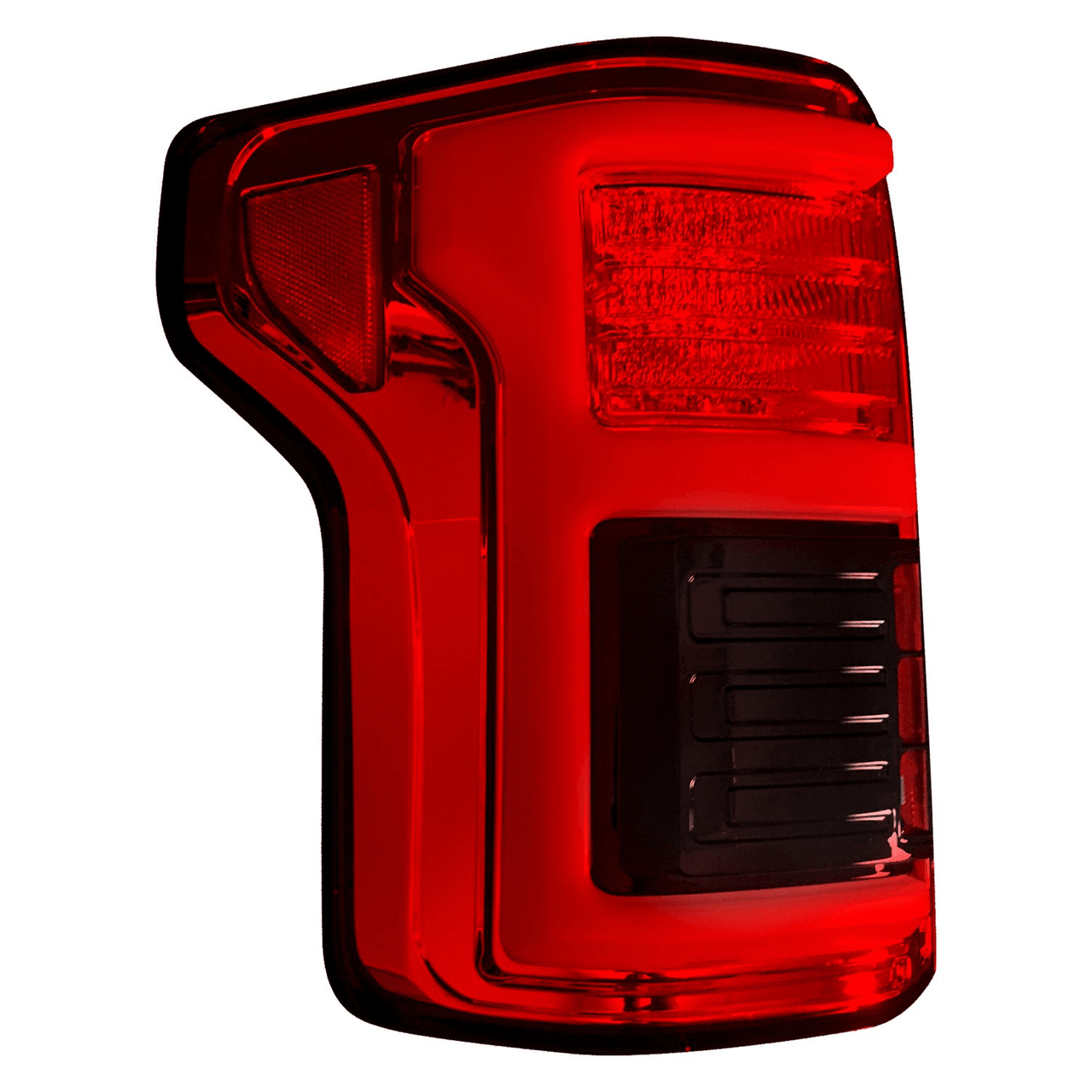 RECON Ford F150 15-20 & Raptor 17-20 (Replaces OEM LED Style Tail Lights w Blind Spot Warning System) OLED Tail Lights Red Lens - Apollo Off-Road
