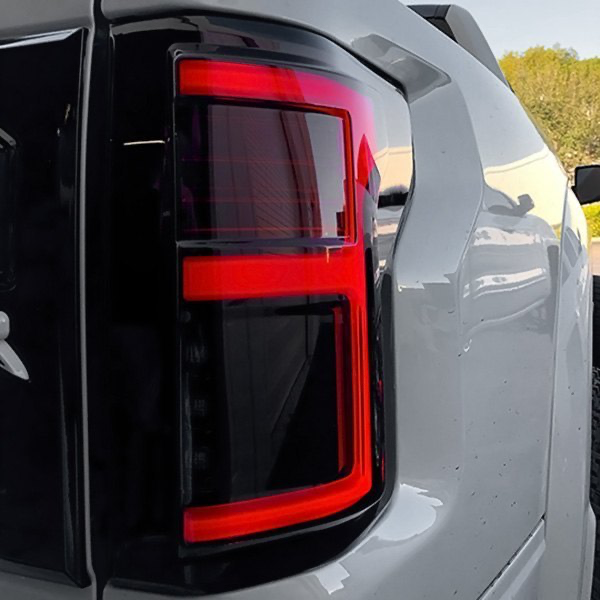 RECON Ford F150 15-20 & Raptor 17-20 (Replaces OEM LED Style Tail Lights w Blind Spot Warning System) OLED Tail Lights Smoked Lens - Apollo Off-Road