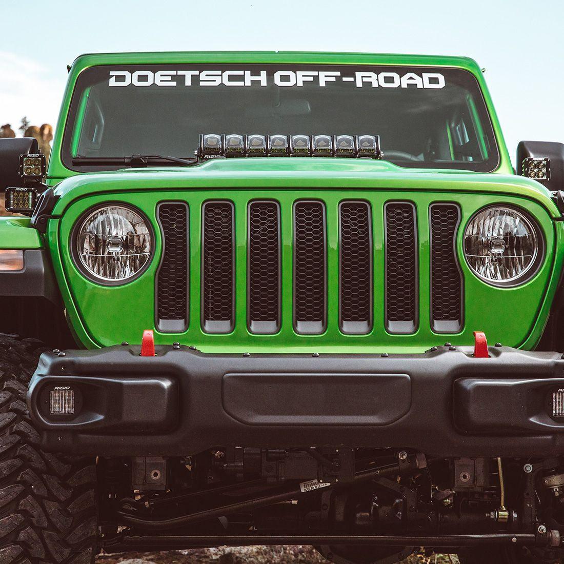 RIGID Industries 18-21 Jeep Wrangler JL Cowl Mount Long Extension Arm Standoff Kit, Pair - Apollo Off-Road