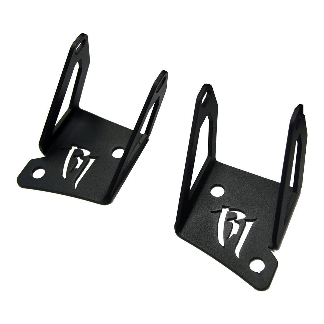 RIGID Industries 2007-2015 Jeep JK A-Pillar Mount Kit, Fits D-Series or Radiance POD Lights - Apollo Off-Road