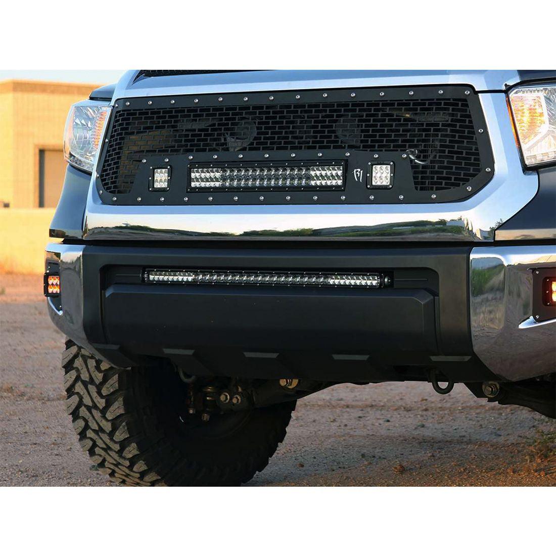 RIGID Industries 2014-2020 Toyota Tundra Bumper Mounting Kit, Fits 30 Inch SR-Series, Black - Apollo Off-Road