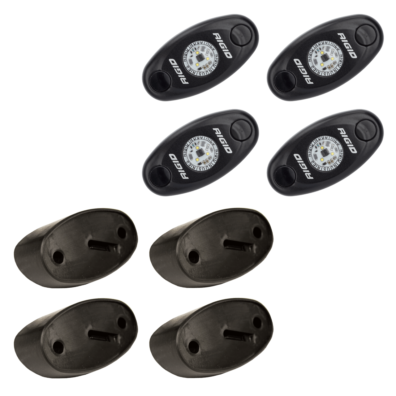 RIGID Industries A-Series LED Universal Rock Light Kit, High Power Amber, Set Of 4 - Apollo Off-Road
