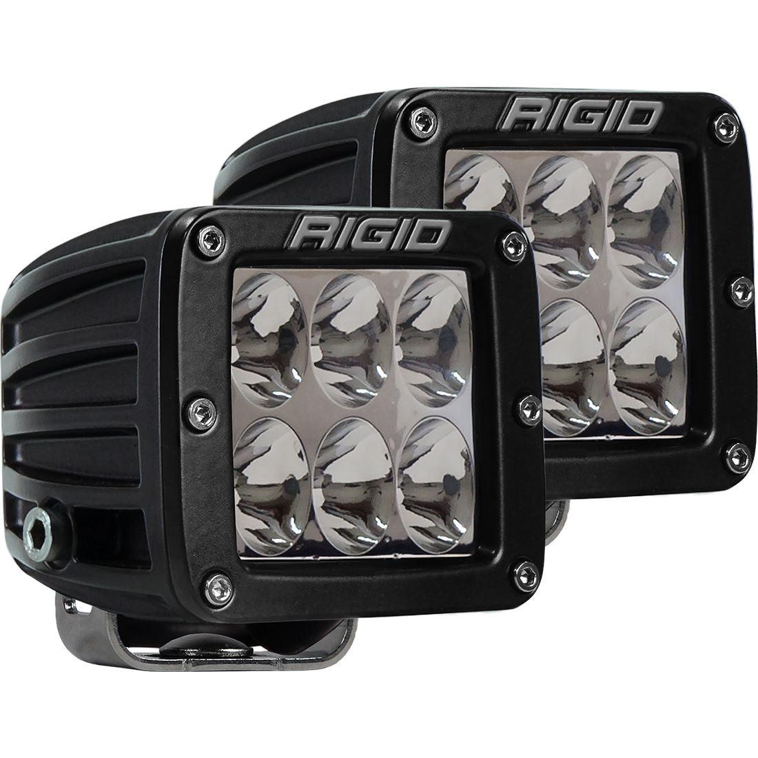 RIGID Industries D-Series PRO LED Light, Driving Optic, Amber, Surface Mount, Pair - Apollo Off-Road