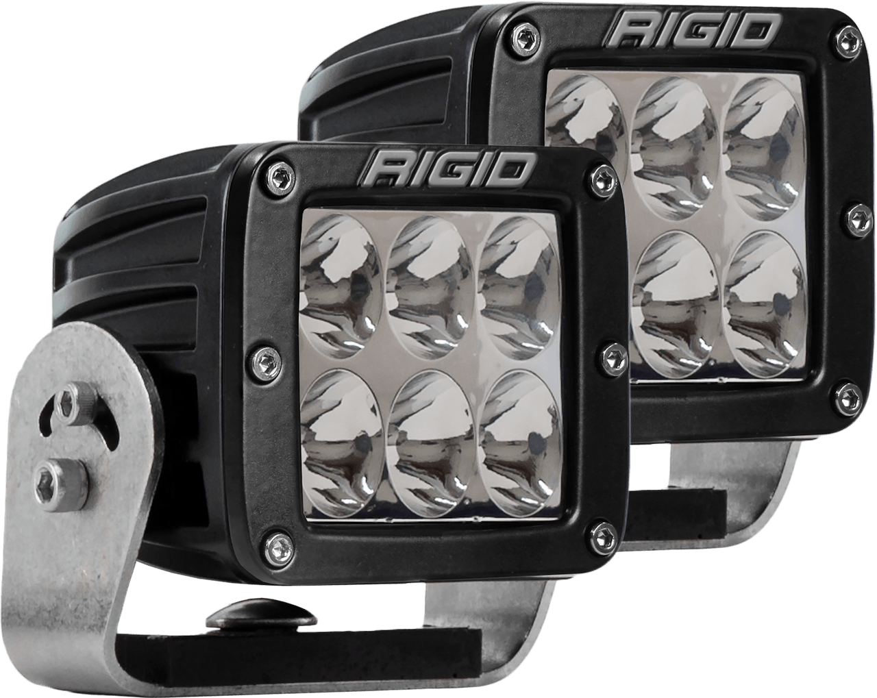 RIGID Industries D-Series PRO LED Light, Driving Optic, Heavy Duty, Black Housing, Pair - Apollo Off-Road