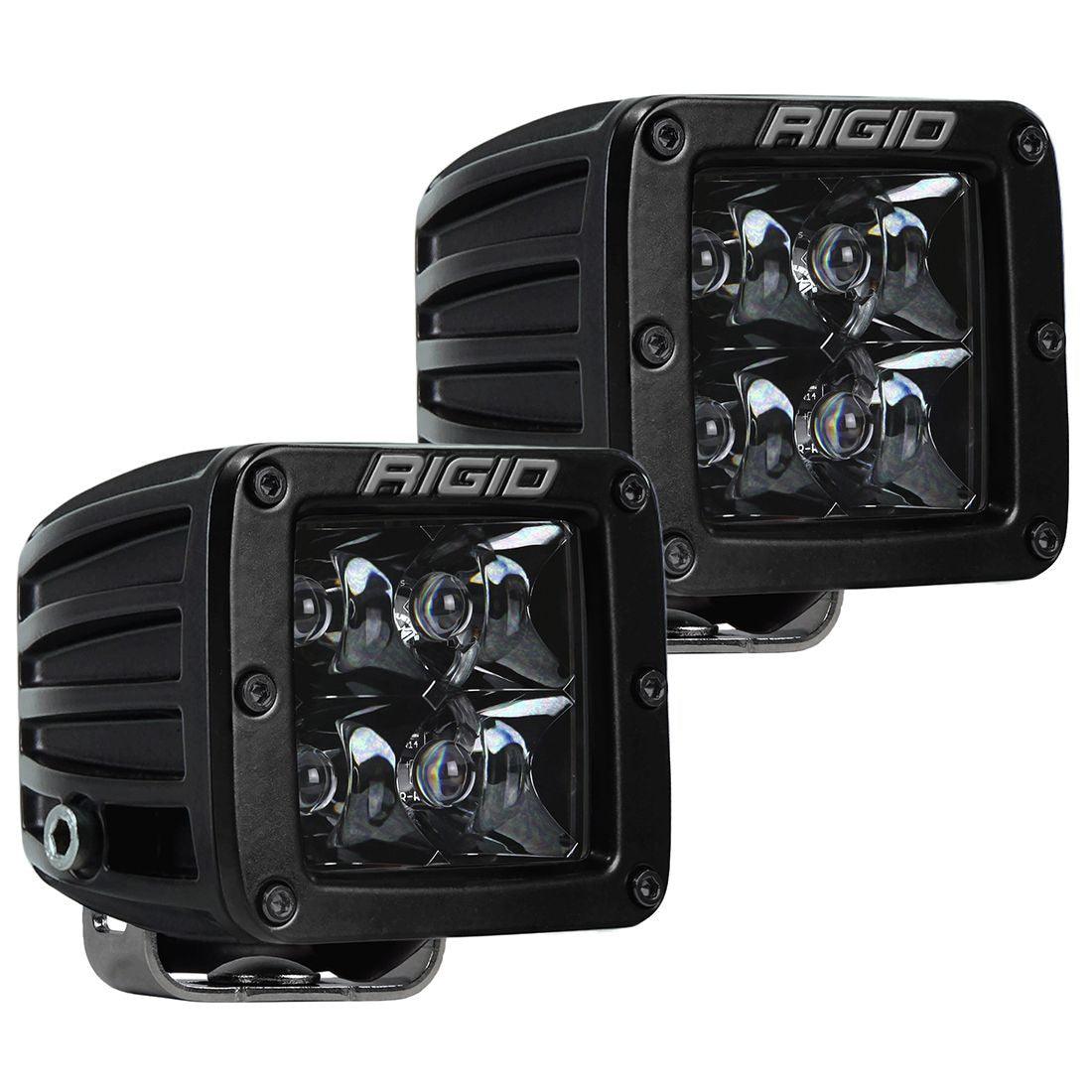 RIGID Industries D-Series PRO Midnight Edition, Spot Optic, Surface Mount, Pair - Apollo Off-Road