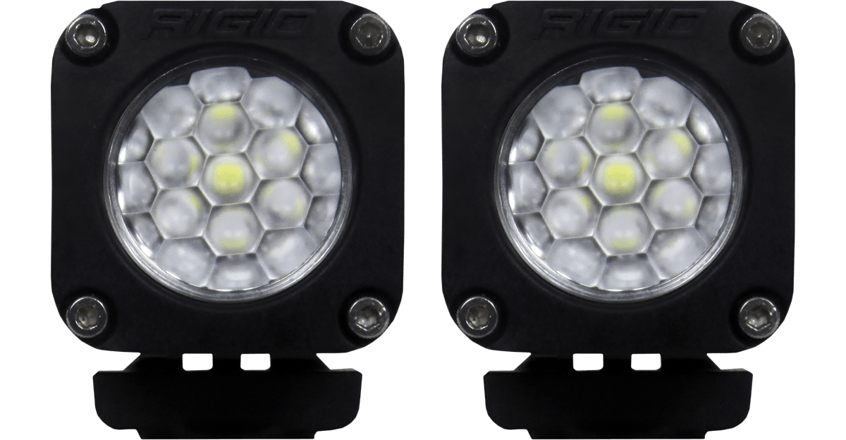 RIGID Industries Ignite Back-Up Kit, Diffused Lens, Surface Mount, Black Housing, Pair - Apollo Off-Road