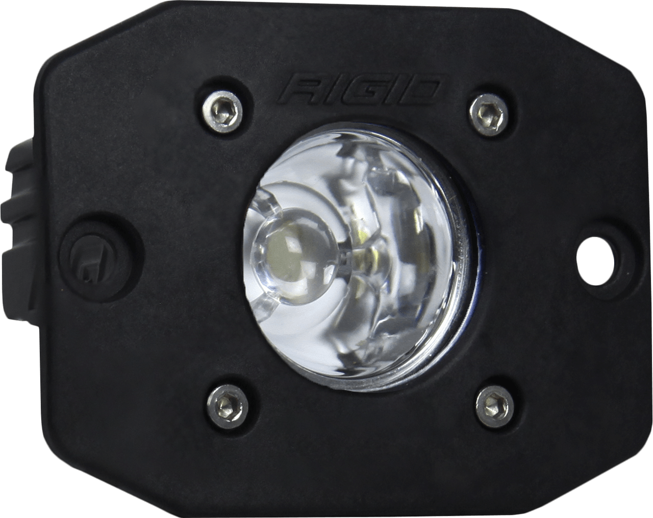 RIGID Industries Ignite LED Light, Flood Beam Pattern, Flush Mount, Black Housing, Single - Apollo Off-Road