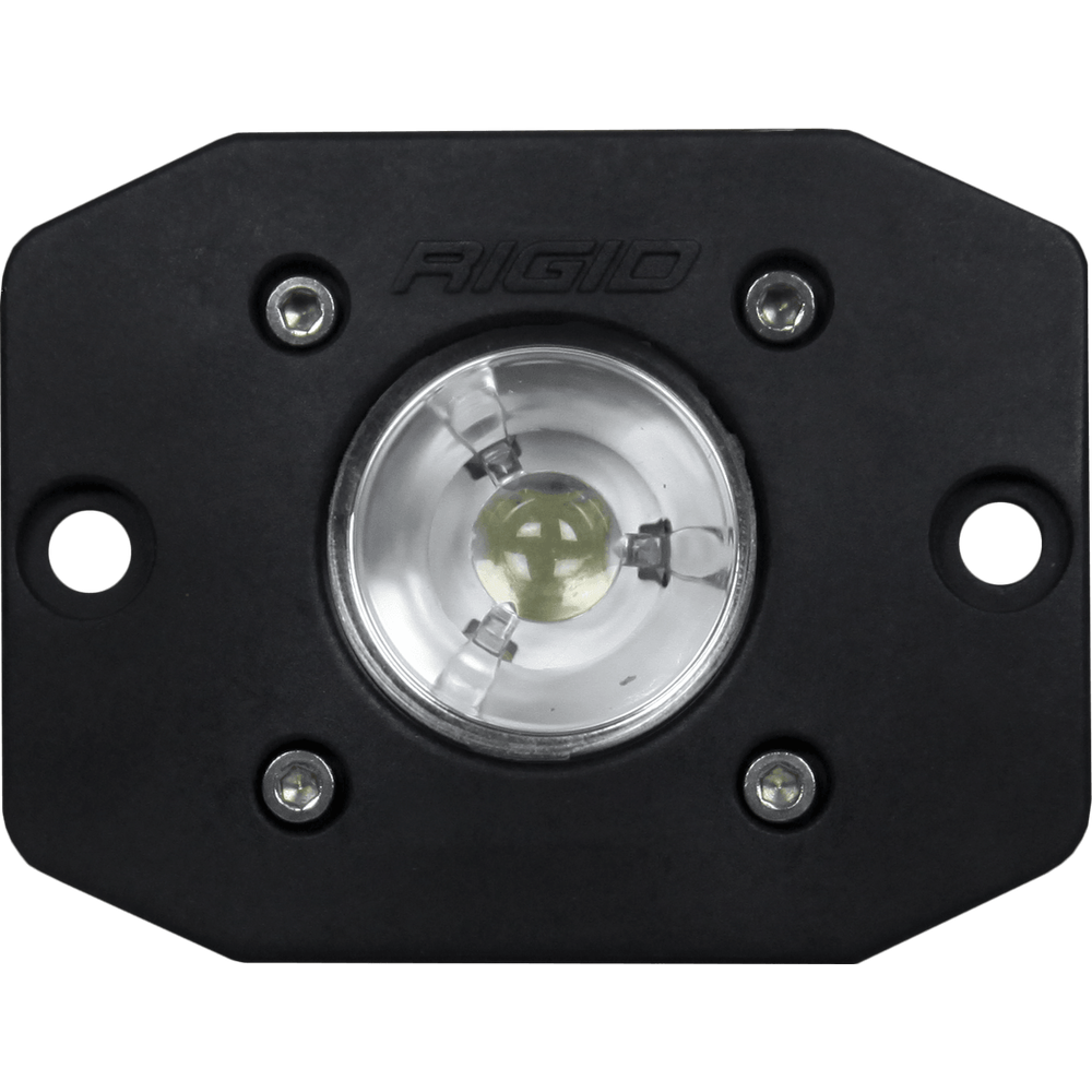 RIGID Industries Ignite LED Light, Flood Beam Pattern, Flush Mount, Black Housing, Single - Apollo Off-Road