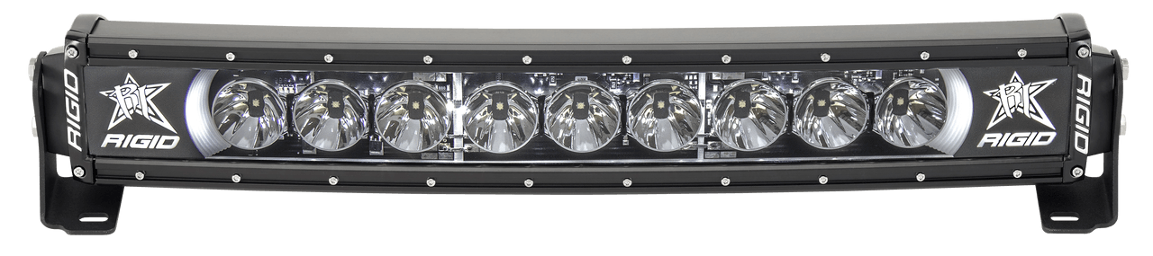 RIGID Industries Radiance Plus Curved Bar, Broad-Spot Optic, 20 Inch With White Backlight - Apollo Off-Road