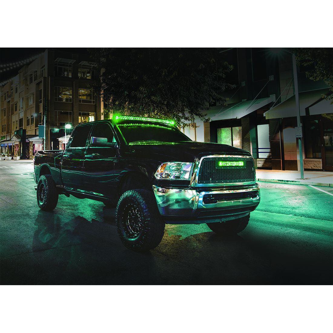RIGID Industries Radiance Plus Curved Bar, Broad-Spot Optic, 30 Inch With White Backlight - Apollo Off-Road