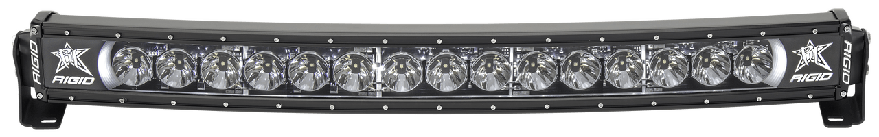 RIGID Industries Radiance Plus Curved Bar, Broad-Spot Optic, 30 Inch With White Backlight - Apollo Off-Road