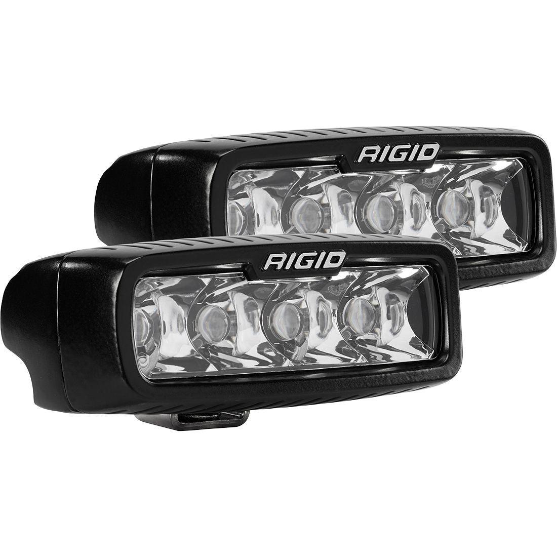 RIGID Industries SR-M Series PRO, Spot Optic, Surface Mount, Black Housing, Pair - Apollo Off-Road