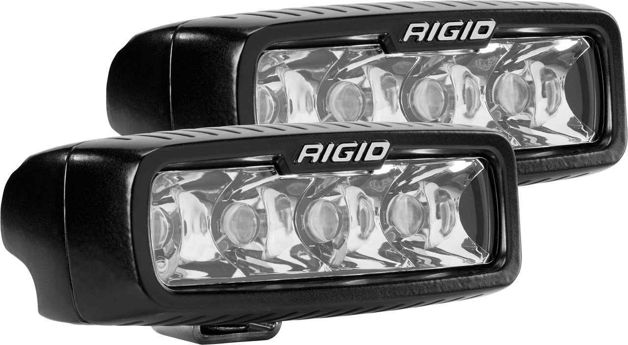 RIGID Industries SR-M Series PRO, Spot Optic, Surface Mount, Black Housing, Pair - Apollo Off-Road