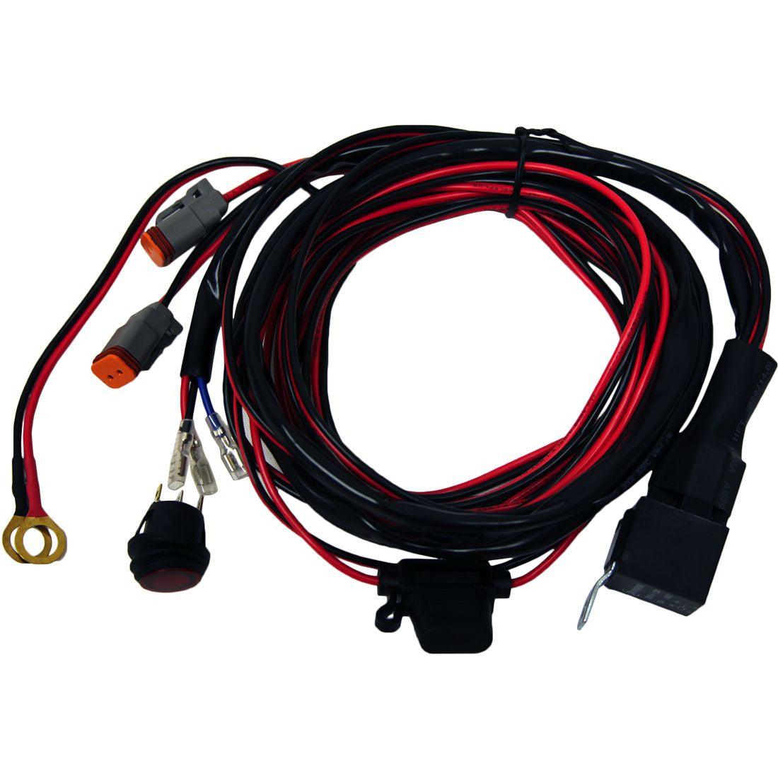 RIGID Industries Wire Harness, Fits D-Series Pair And SR-Q Series Pair With 6 LEDs - Apollo Off-Road