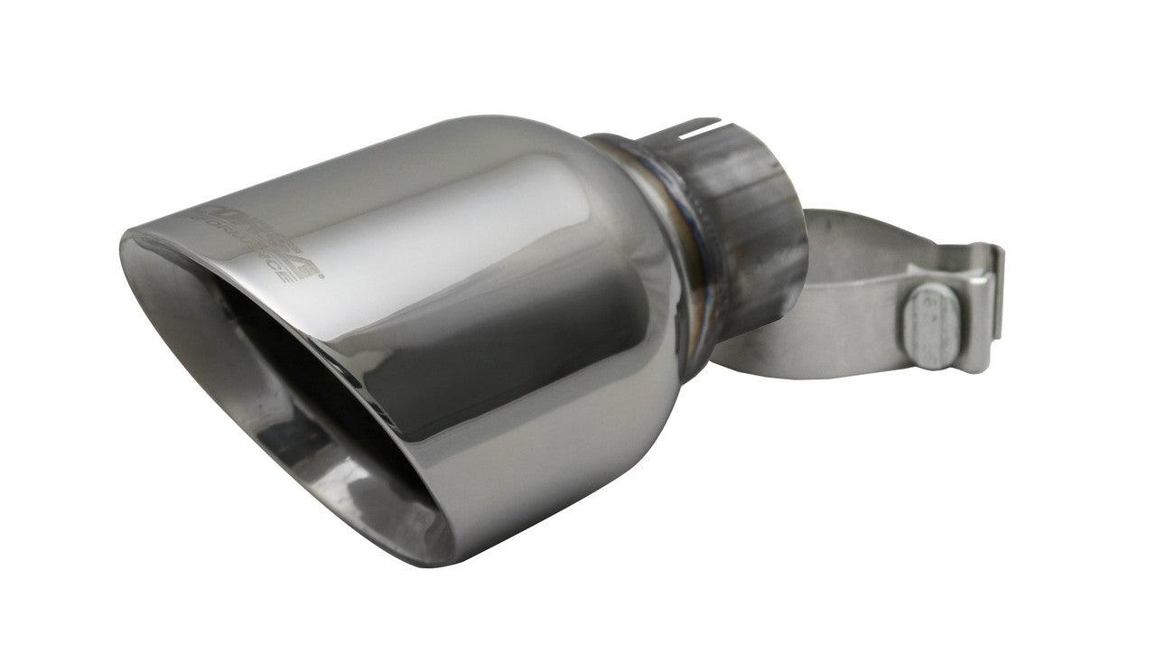 Single 4.5 Inch Polished Pro-Series Tip (Clamp Included) 2.5 Inch Inlet Fits 11-Present Dodge Durango, 5.7L V8 (2 Required) Stainless Steel - Apollo Off-Road