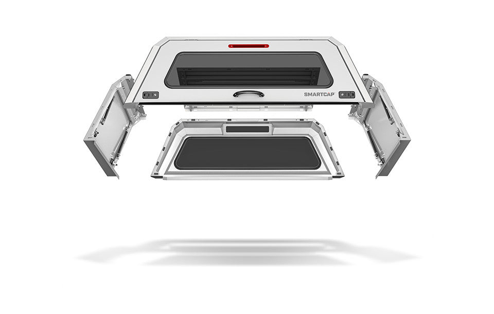 SmartCap EVOc Commercial OEM White For 19-22 Ford Ranger Extended Cab 6 Foot Standard Bed - Apollo Off-Road