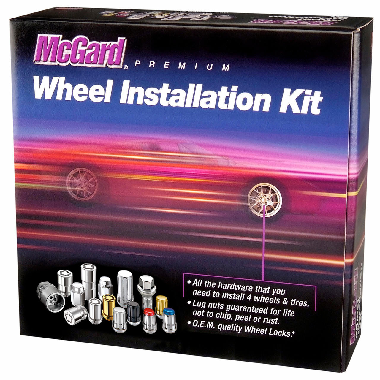 Tuner Style Cone Seat 23-Piece Wheel Installation Kit-Chrome 65585 - Apollo Off-Road