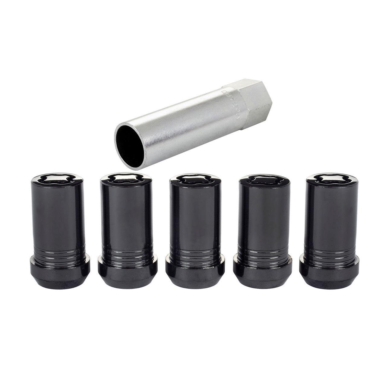 Tuner Style Cone Seat Wheel Locks-Black 25515BK - Apollo Off-Road