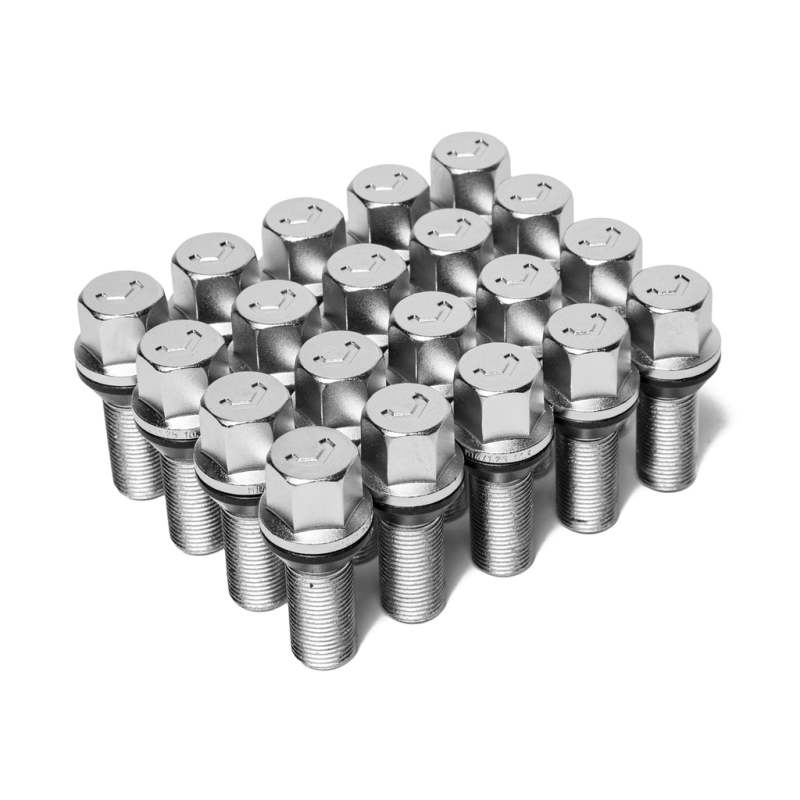 Vossen Lug Bolt - 14x1.5 - 30mm - 17mm Hex - Cone Seat - Silver (Set of 20) - Apollo Off-Road